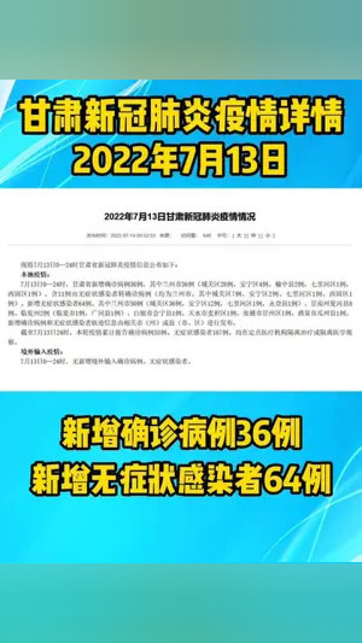 甘肅疫情最新消息今日情況，甘肅疫情最新動態(tài)更新，今日最新消息